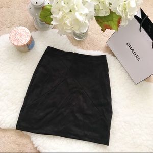 Simple plain black skirt